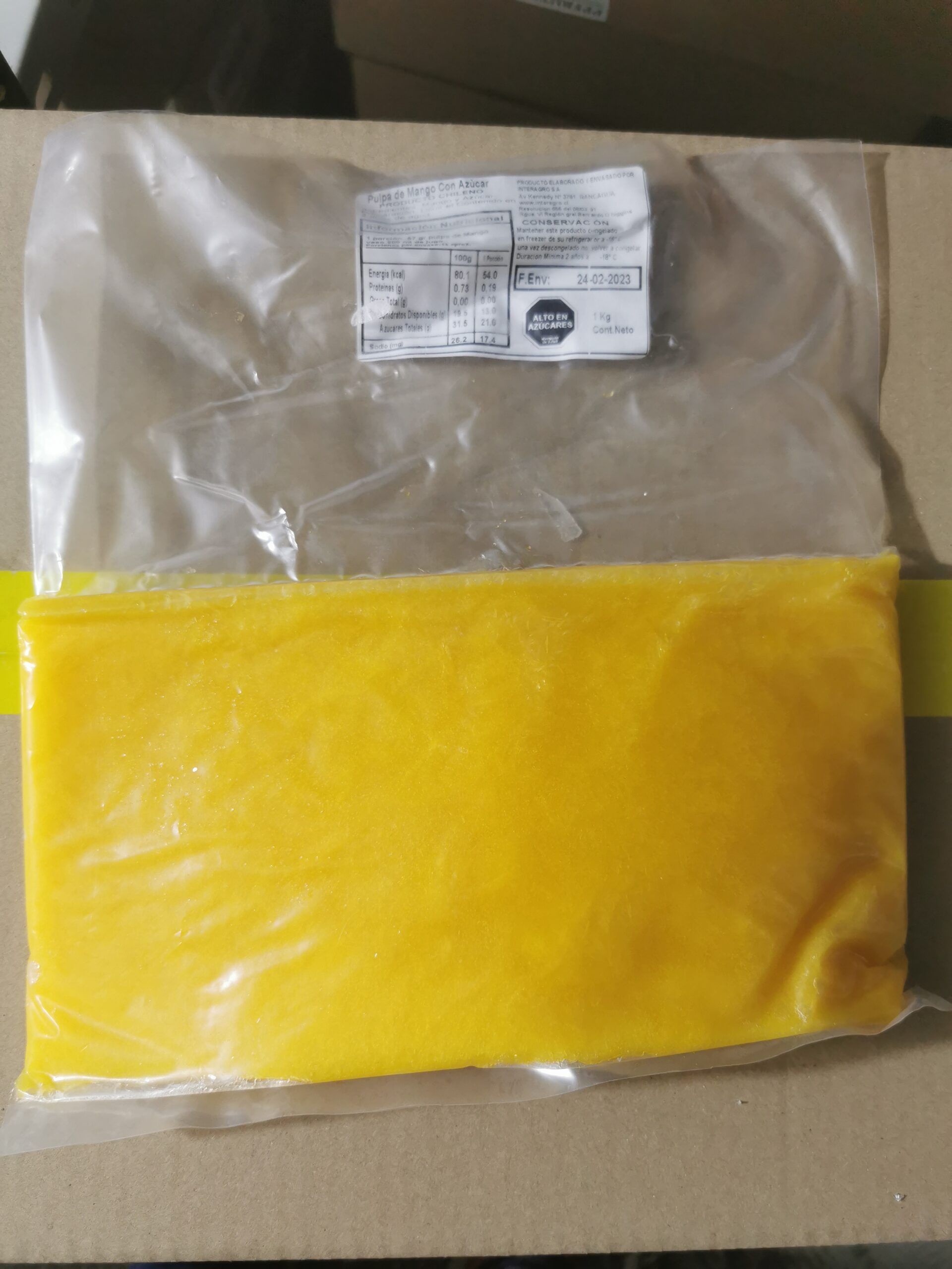 Pulpa de Mango (kg) - Pehuén Alimentos