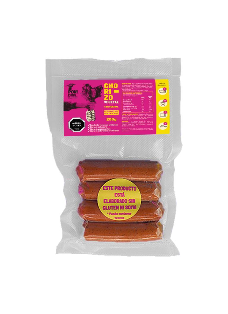 Chorizo Tradicional POW! Foods (4 uni)