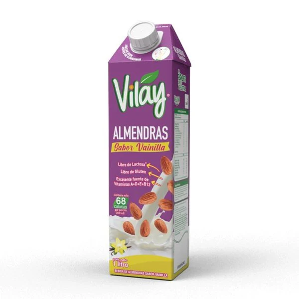 Bebida Vegetal Almendras Vainillas Vilay (1 lt)