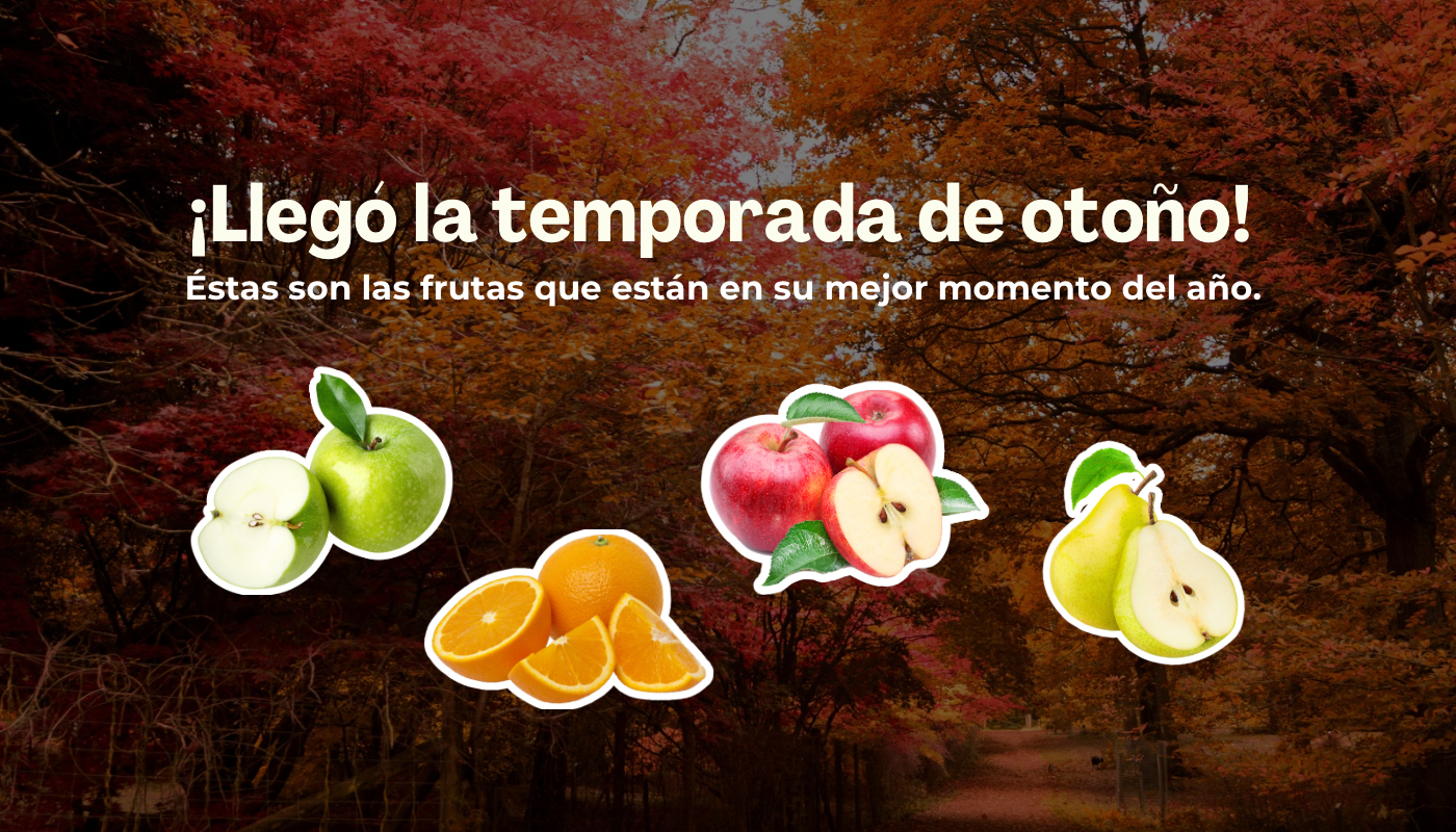 Comenzó el otoño en Pehuén alimentos: manzanas, naranjas, peras