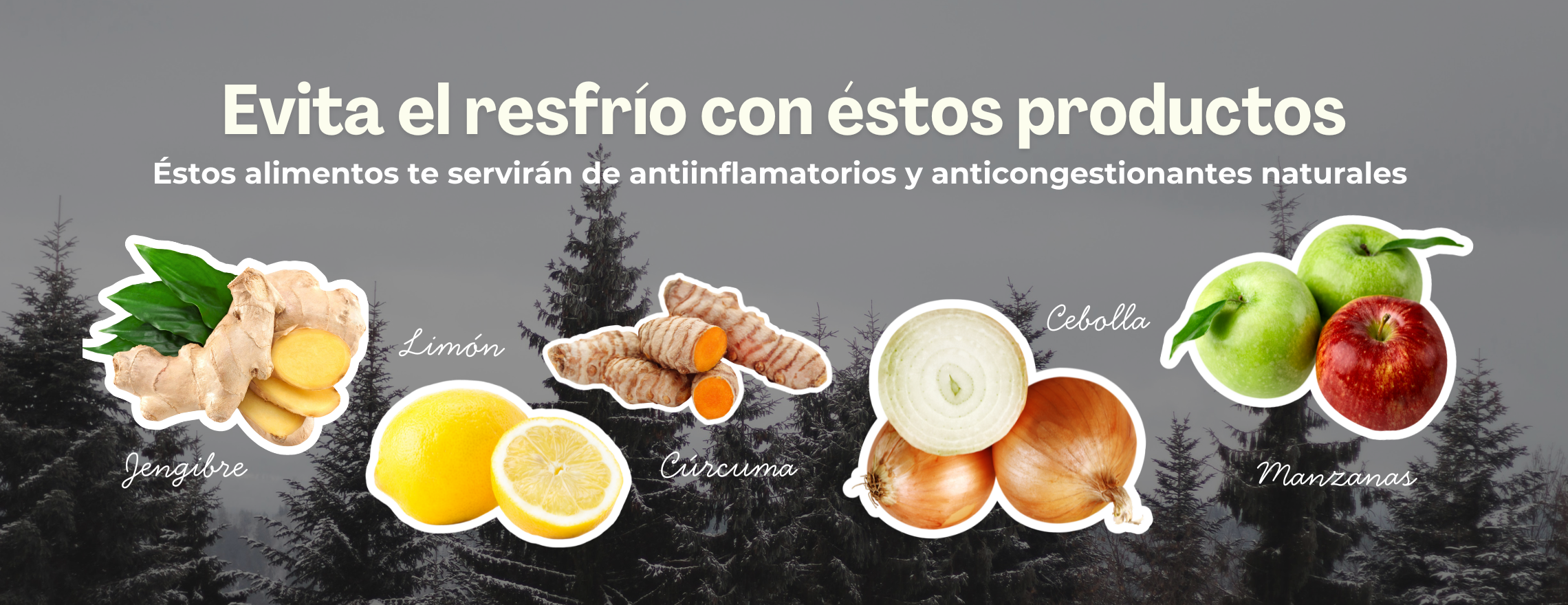 Evita los resfríos con medicina natural, jengibre, cebolla, naranjas, limones y curcuma