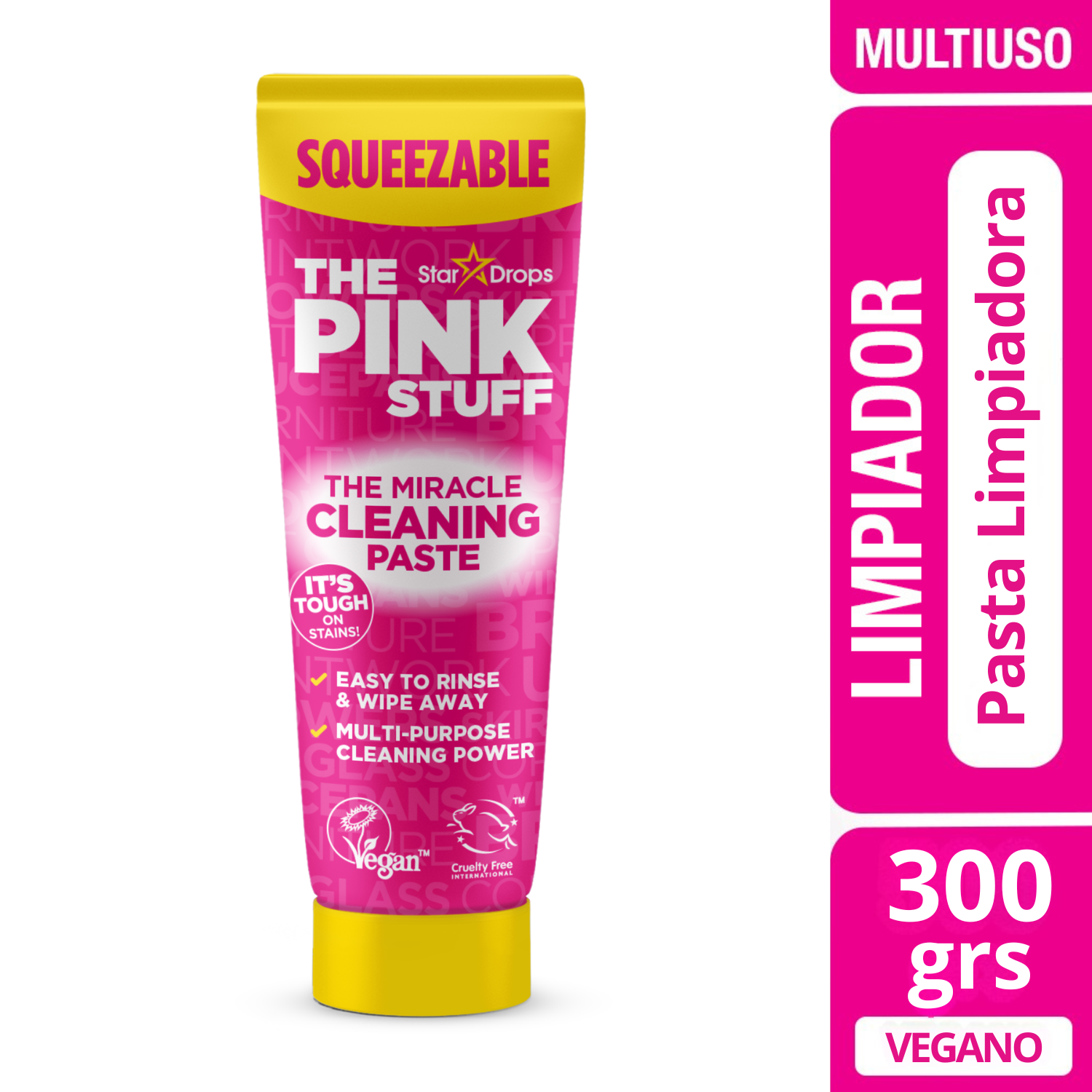 Pasta Limpiadora Multiuso Squeezable The Pink Stuff (300 g)