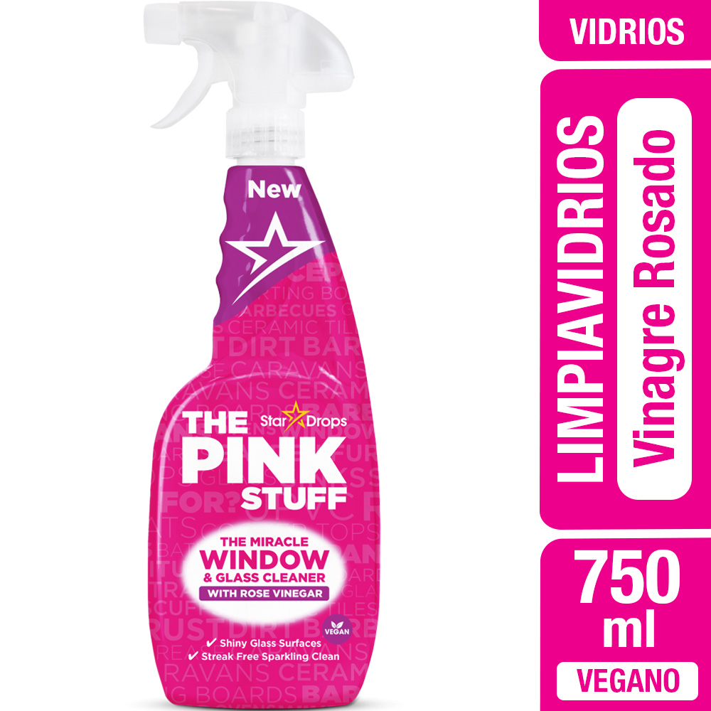Limpiavidrios Vinagre Rosado The Pink Stuff (750 ml)