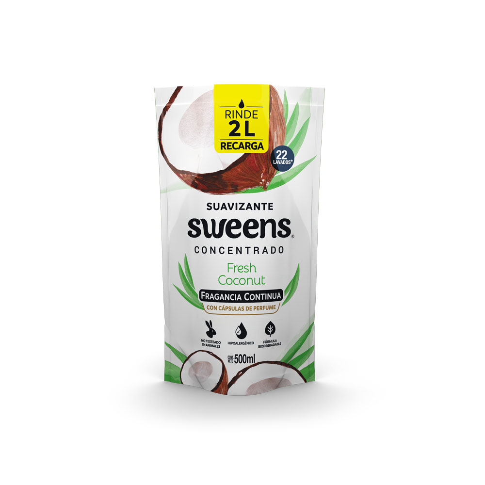 Suavisante Concentrado Sweens Fresh Coconut (500 ml)