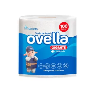 Toalla De Papel Ovella Doble Hoja (100 mts)